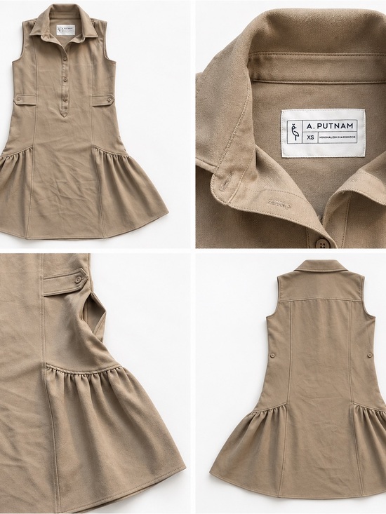 A. Putnam Dresses & Skirts - Sleeveless Polo Dress in Taupe
